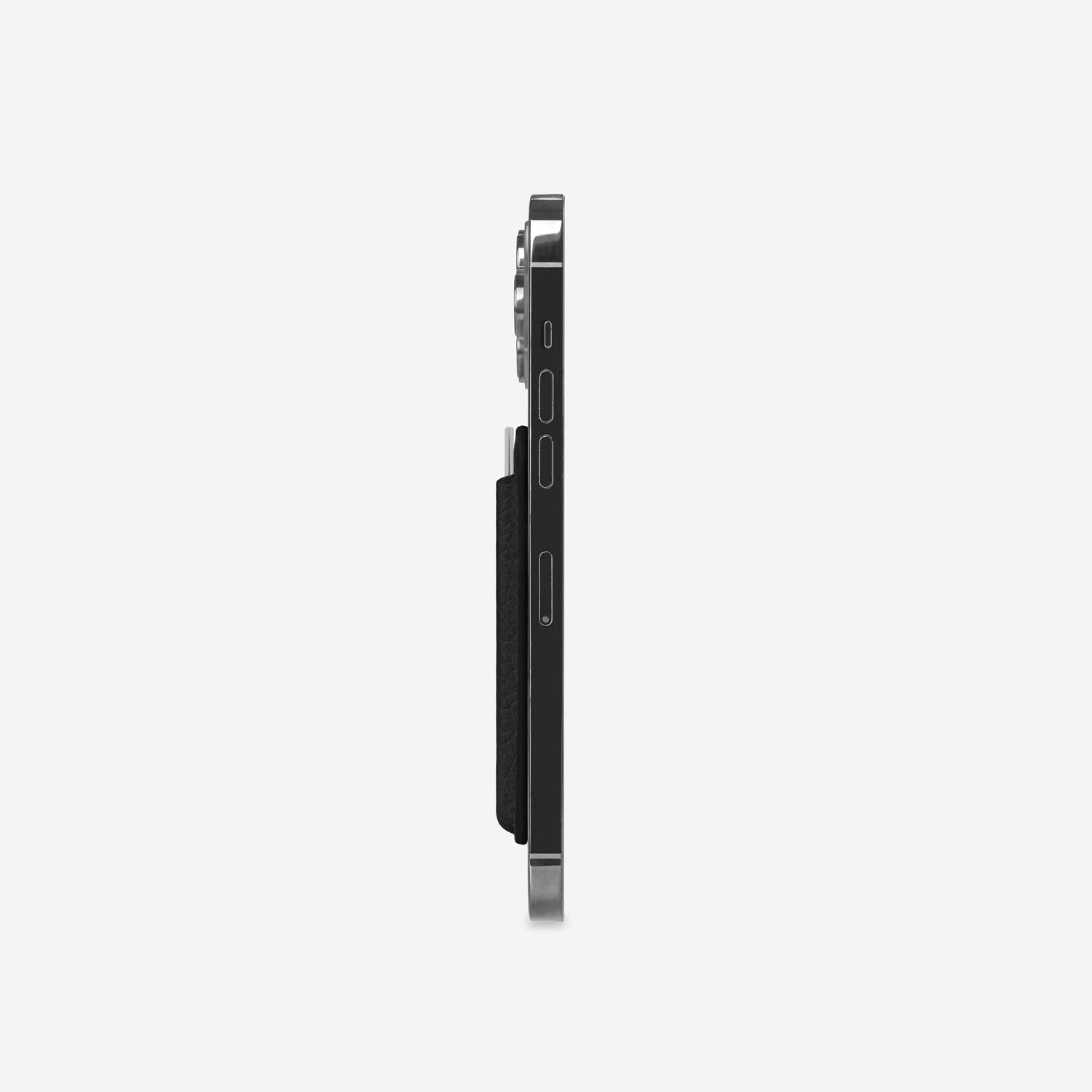 新品 MAISON de SABRE MagSafeウォレット 本革 ブラック MagSafeウォレット MagSafe Wallet ブラックキャビア | MAISON de SABRÉ