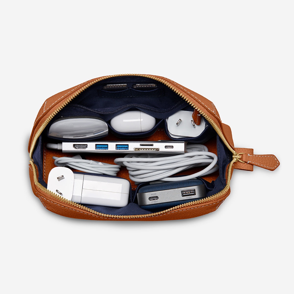 ガジェットポーチ Tech Pouch ピーカンブラウン | MAISON de SABRÉ