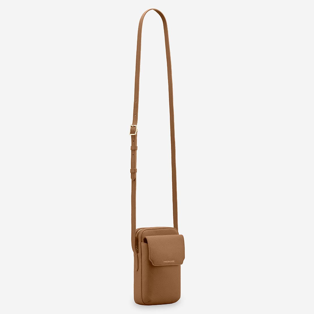 ジップスマホポーチ Zipped Phone Pouch サンドストーンブラウン