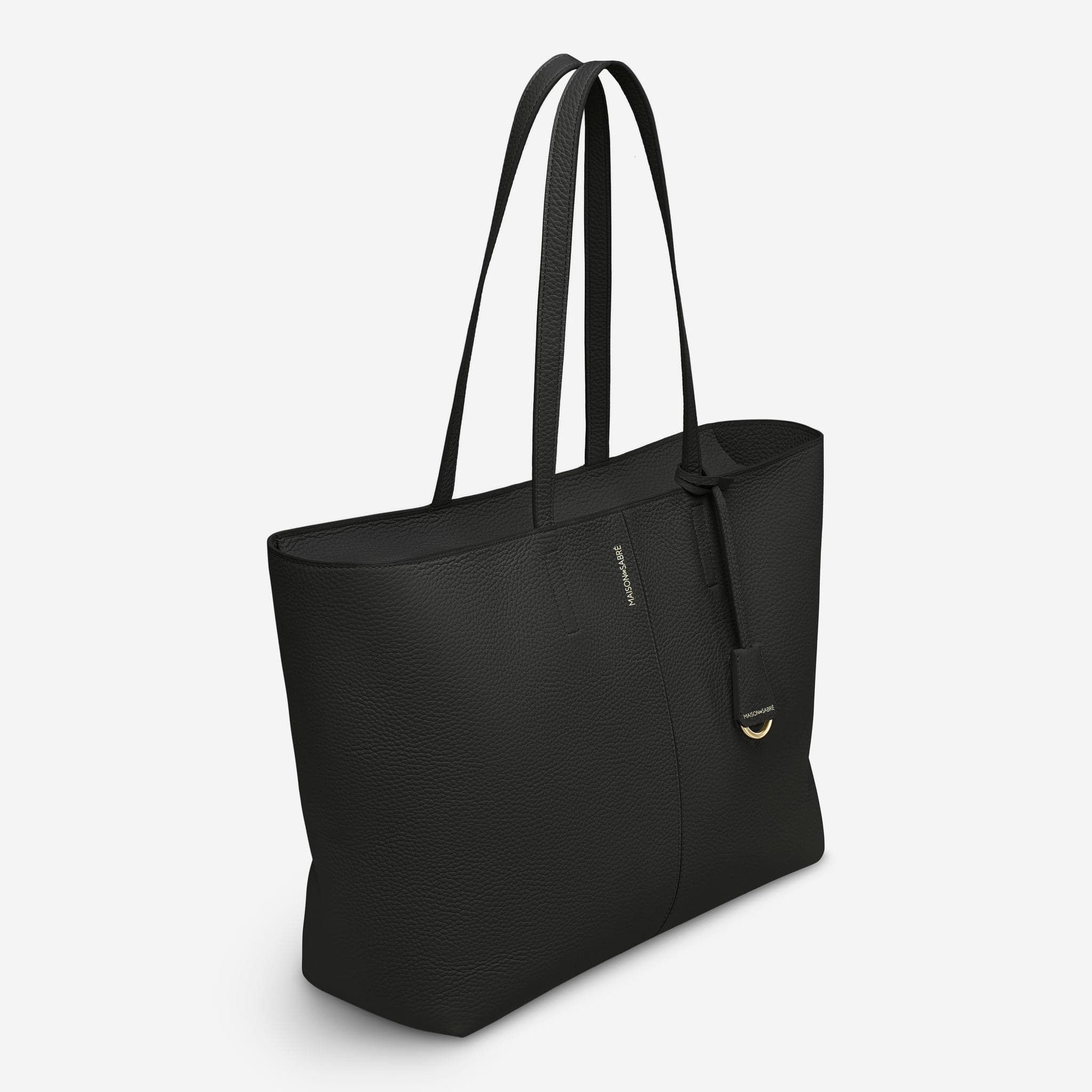 ジップトートバッグ Zipped Soft Tote ブラックキャビア | MAISON de SABRÉ