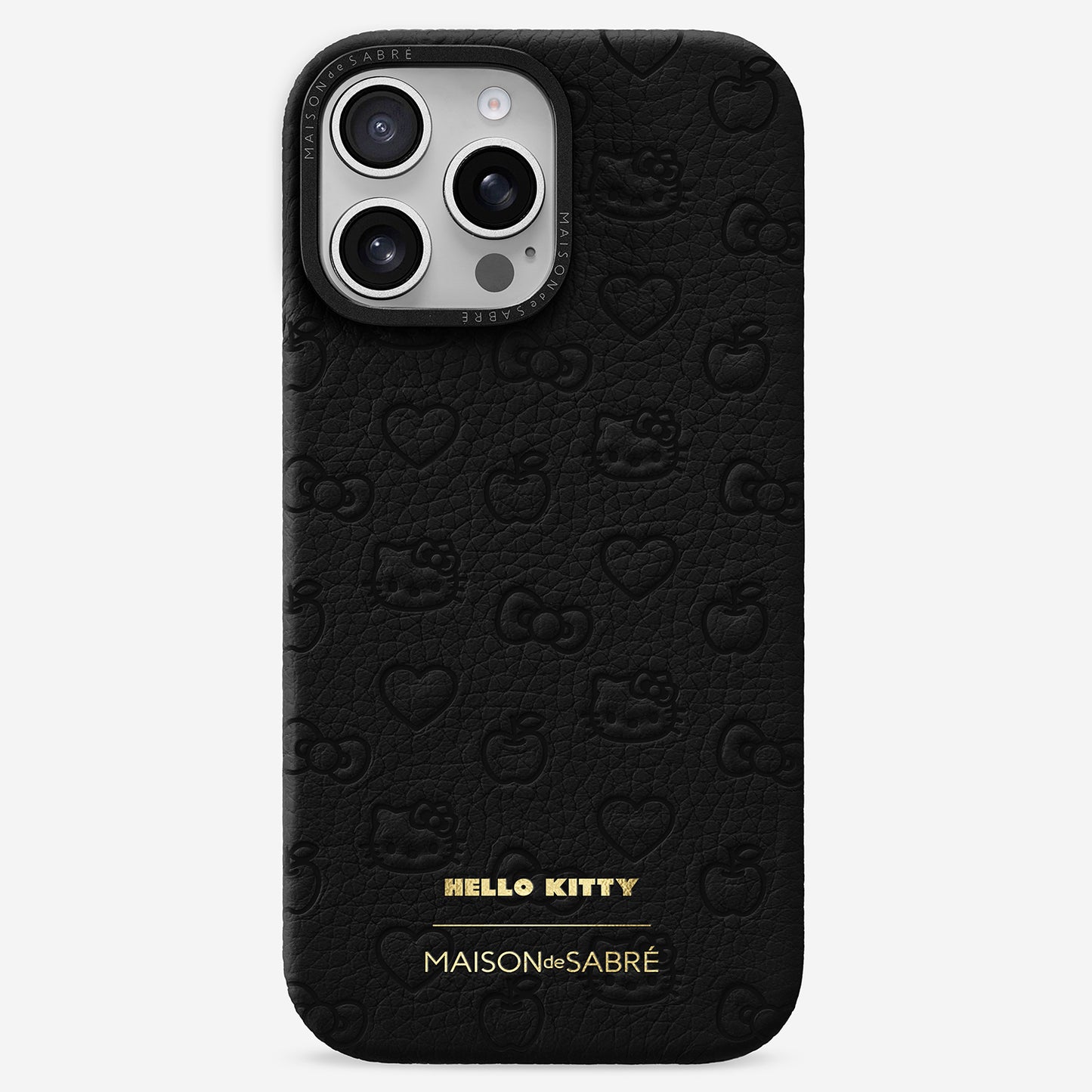 iPhone 16 Pro Case - Black Caviar (Hello Kitty)