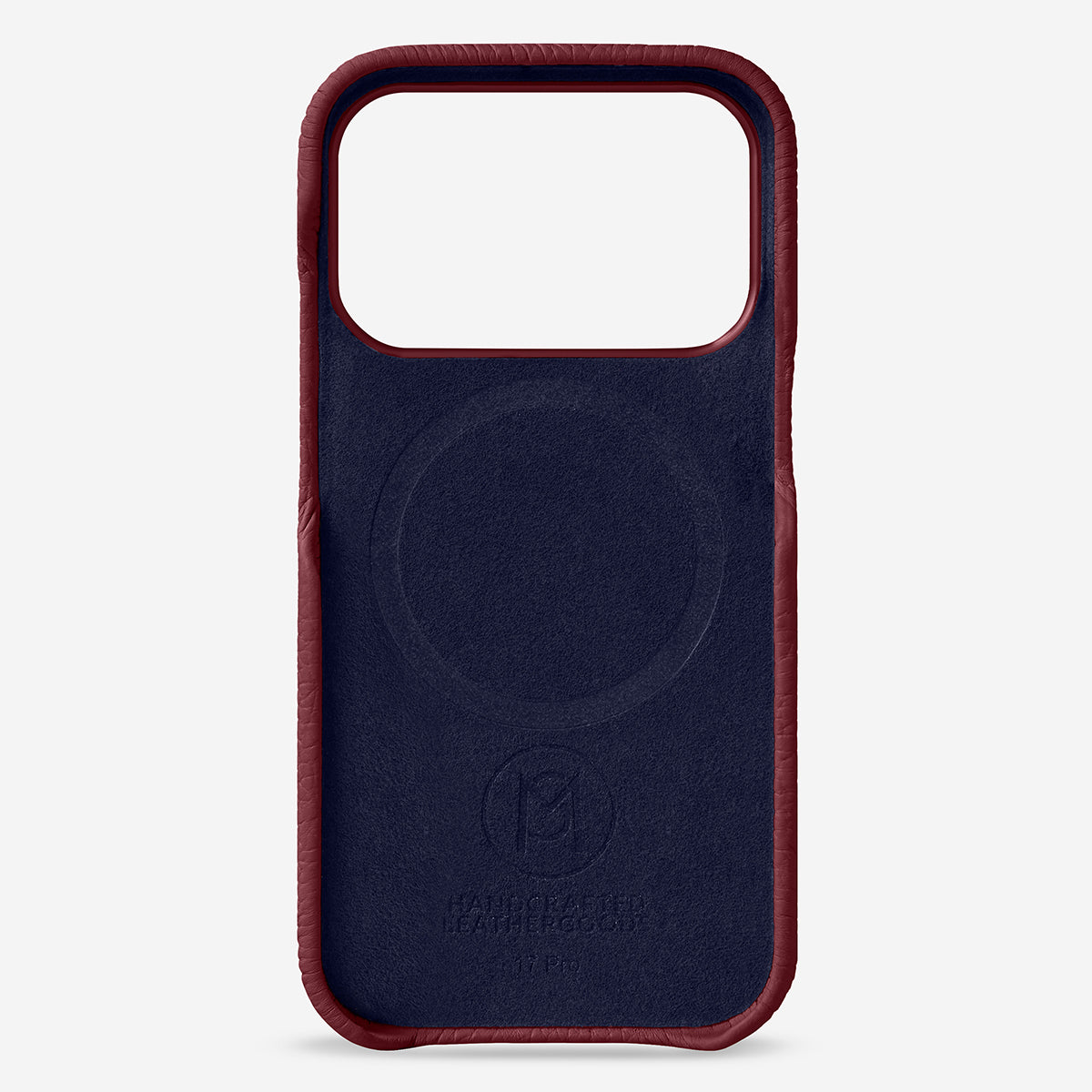 レザーケース iPhone 17 Pro Case プラムレッド | MAISON de SABRÉ